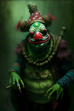 Frogman cultist of a clown god