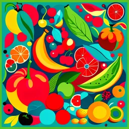 Abstract fruits