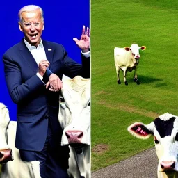 joe biden as a cow