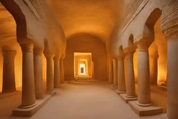 Tombs of kings of ancient civilization, many golden objects. pomp A huge splendor is the ancient Tomb of Kings in the depths of the earthTemple of the goddess Venus, where Amazon women guard the magnificent huge hall, some armed.