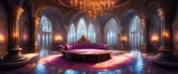 fantasy interior of a magic castle