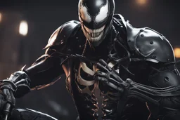 venom in 8k nier automata drawing style, skeleton them, cinematic mood, neon effect, close picture, bones, highly detailed, high details, detailed portrait, masterpiece,ultra detailed, ultra quality
