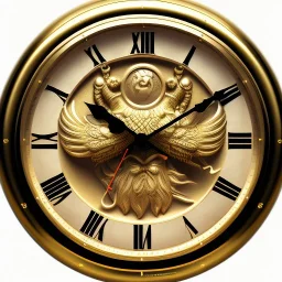 gold carved clock, russia, 8k, beautiful, 3d