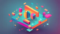 an artistic visual representation of a transaction concept with a minimum 1 Credit value, currency, simplicity, effort, system interaction, abstract art, digital illustration, vibrant colors, financial design, conceptual artwork, minimalistic style, symbolic representation, minimal value, digital currency, restricted access, technological elements