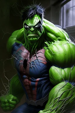 Hulk as a spider Man