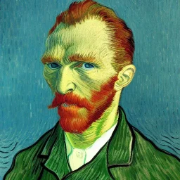 portrait of an Giant Vincent van Gogh style