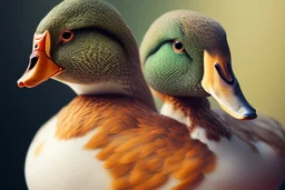 duck portrait, perfect composition, hyperrealistic, super detailed, 8k, high quality, trending on artstation, studio photo, highly detailed, wide borders