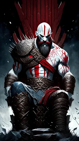 Kratos from god of war throne