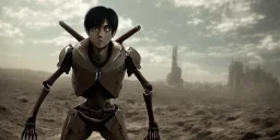 eren jäger, attack on titan, anime, 8k sharp, skeleton, titan, extremely detailed