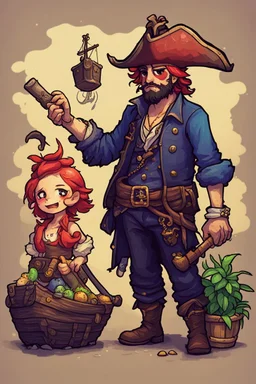 Pirates are like ink, stardew valley style