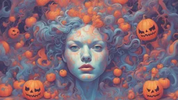 psychedelic halloween by james jean