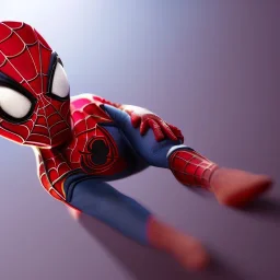 Chibi spiderman, octane rendering, modern Disney style