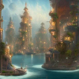 1900 style Atlantis city