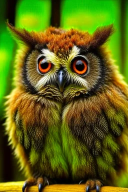 Hairy moth owl