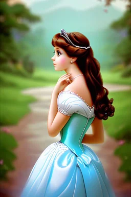 beautiful princess looking into the distance