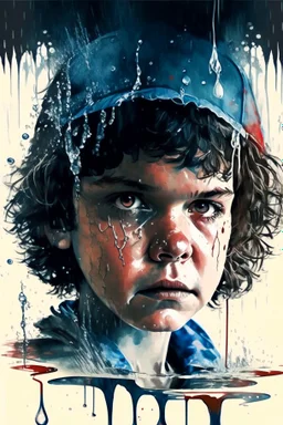 water brush stranger things children