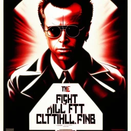 movie poster, "fight club", jack nicholson in the lead role