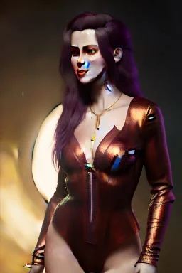 Full body portrait, painting, medium shot lady Aethergoth