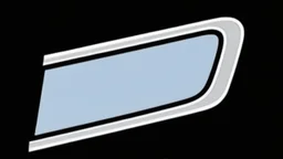 vehicle headight(with chrome trim) on black background, add details and inner glow