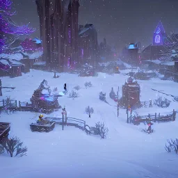 A snowy warlock Christmas decorations