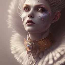 a Photorealistic dramatic hyperrealistic criyng clown paint ,Crystal black eyes, elegant, by WLOP,Artgerm,Greg Rutkowski, Beautiful dynamic,shadows,Artstation,concept design art,Octane render,8K