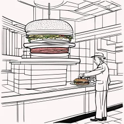 Frank Lloyd Wright designs a cheeseburger.