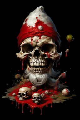 gnome explosion skull death blood