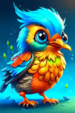 Another cute one, I can't help myself ;) MJ P: colorful chibi bird, digital art, hyper-realistic, trending on artstation, highly detailed, style of greg rutkowski, no background, UHD