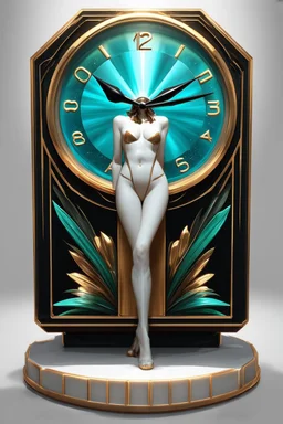 Tempus fugit; surreal stylistic symbolism with a splash of Art Deco