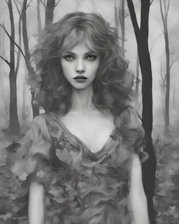 The way you move has got me stuck Stuck, city farther from the city center was an old park where the trees had eye candy vampire Alexandra "Sasha" Aleksejevna Luss render eye candy style Artgerm Tim Burton,I've been lost in your eyes all afternoon you move, ooh-ooh I knew I would stay with you after just one touch ginger hair vampire with fangs biting a female's neck, romantic render eye candy Sweden in the 18th century anarchists oil paiting by artgerm Tim Burton style Sweden Stocholm city far