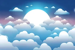 parallax clouds and sky background
