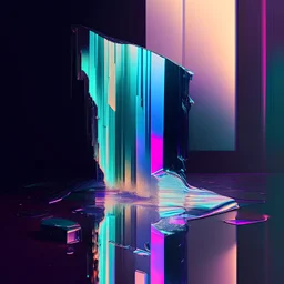 iridescent glitch