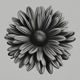 DAISY LOGO FOR A PAGE INSTAGRAM PRINTING WORKS BLACK AND WHITE OUTLINES