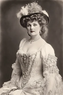 Lillian Russell -one of the most famous actresses and singers of the late 19th-early 20th centuries. Known for her beauty & style and voice & stage presence, she was referred to as "The American Beauty"