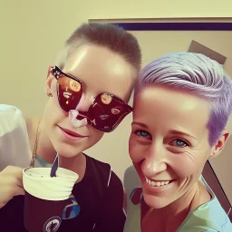 Me having coffee with Megan Rapinoe