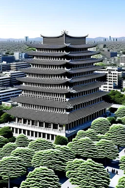 Arquitectura de Bjarke Ingels con el estilo Ukiyo-e de japon