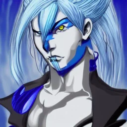 Blue hair, 8k , like grimmjow