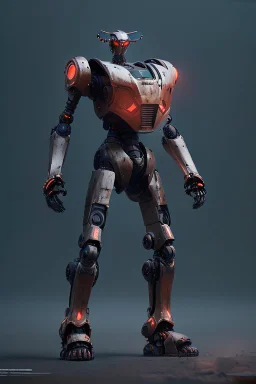 armor robot ai soldier mech dystopian scary gladiator predator