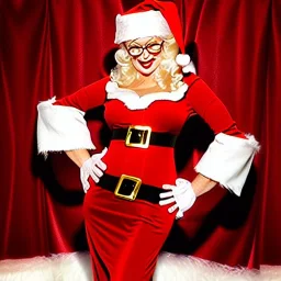 sultry Mrs. Claus at the North Pole