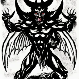 Devil demon satan king war code prophecy black and white masochist