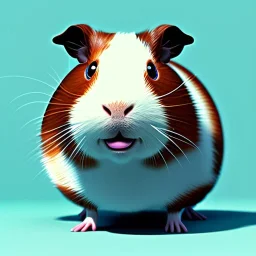 cute brown guinea pig by pixar