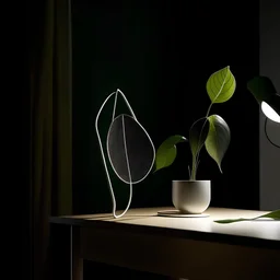portable light inspired by leaf with minimalist and aesthetic design