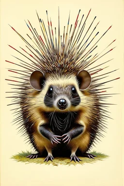 porcupines are mice with needles; a neo-surrealistic, expressionistic, steampunk version of John Atkinson Grimshaw