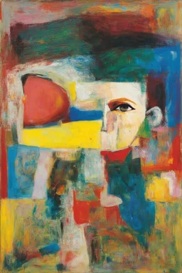 The fear that breaks it's own heart, you can’t see God at all; a surreal admixture of Sidney Nolan and Paul Klee