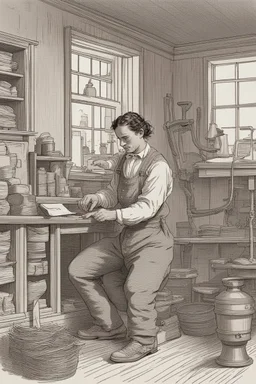 Illustrate the work environment of a skilled craftsman who earned $2,000 over a ten-year period. Compare this craftsman's lifestyle with that of a slave considered a "fancy girl