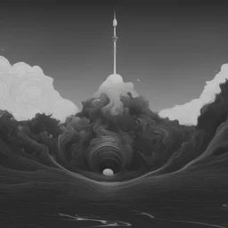dark fluid cover minimal