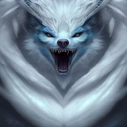 icy blue, anime, elve wolf creature ,feathers , fae, majestic, ominous, ice, scales,frost on skin, dnd character portrait, intricate, oil on canvas, masterpiece, expert, insanely detailed, 4k resolution, retroanime style, cute big circular reflective eyes, cinematic smooth, intricate detail , soft smooth lighting, soft pastel colors, painted Rena