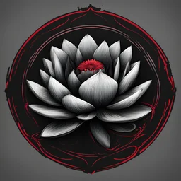 Black lotus, as alogo, add some red, and less details