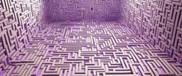 A light purple maze of illusion painted by Guo Xi