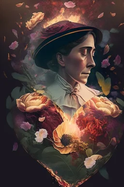 with the petals of the flowers gently resting upon the now tranquil heart, Agatha Holmes, her spirit aflame with purpose, prepared to face the final confrontation that awaited her. For in the wake of this miraculous transformation, she understood that the path to triumph would require unwavering courage,